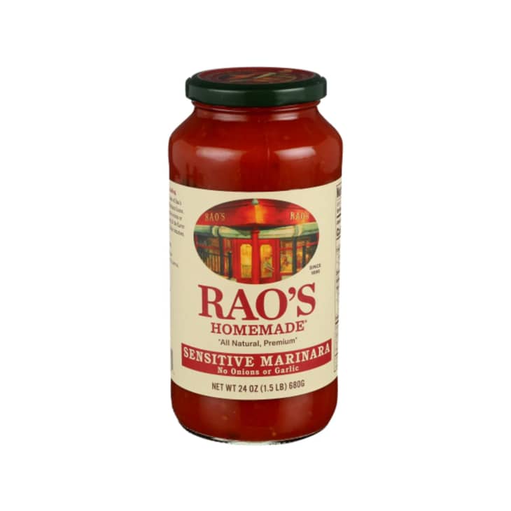 Product photo of Rao's Homemade Sensitive Marinara Sauce on white background