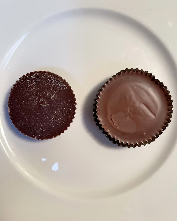 reese's peanut butter cups: comparison between original version and new plant based version