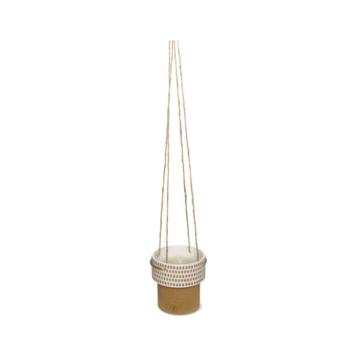 Product photo of Aldi Huntington Home Hanging Planter Candle on white background
