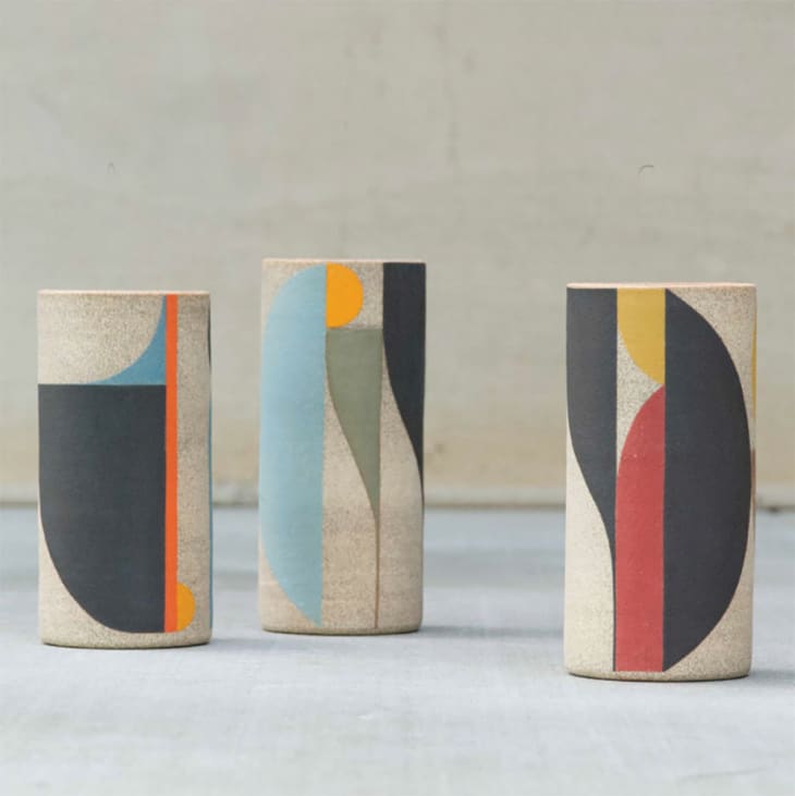 Pattern Cylinder Vase at Pawena Studio