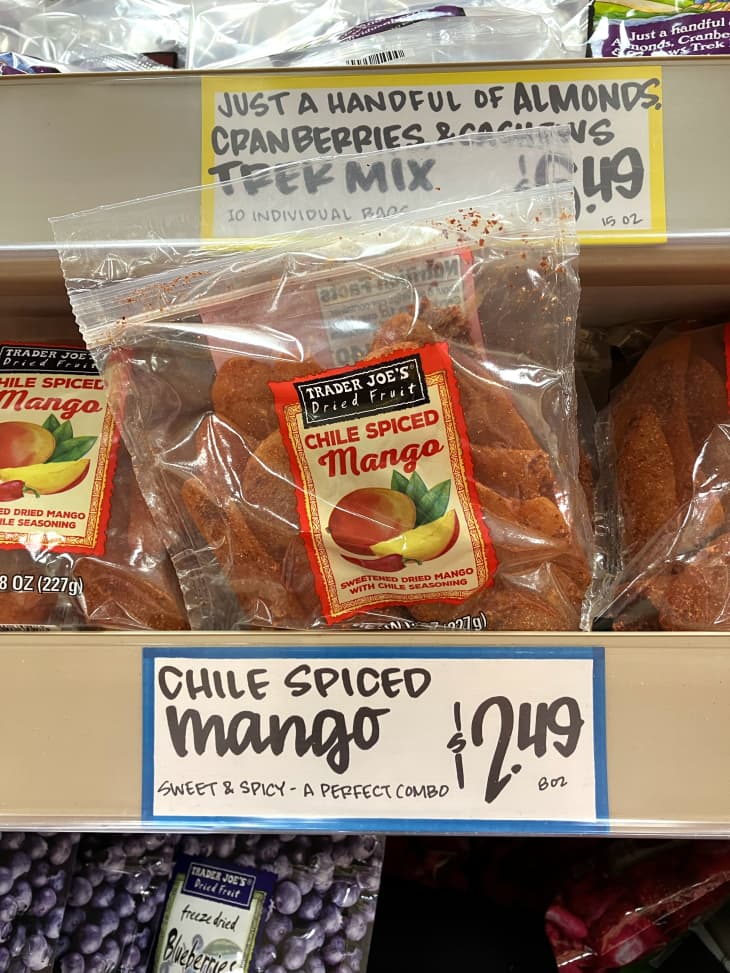 Package of Trader Joe's chile spiced mango.