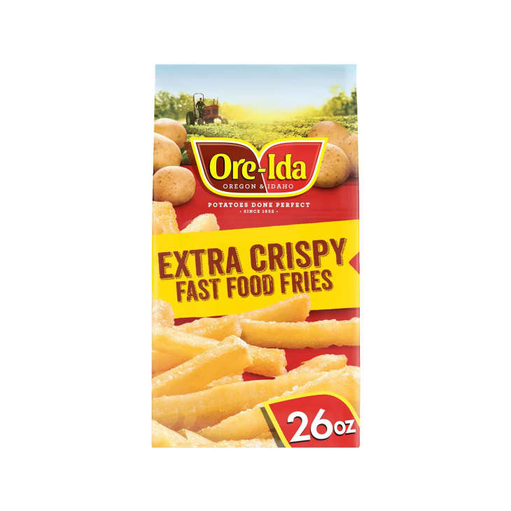 Product photo of Ore-Ida Gluten Free Frozen Extra Crispy Fast Food Fries on white background