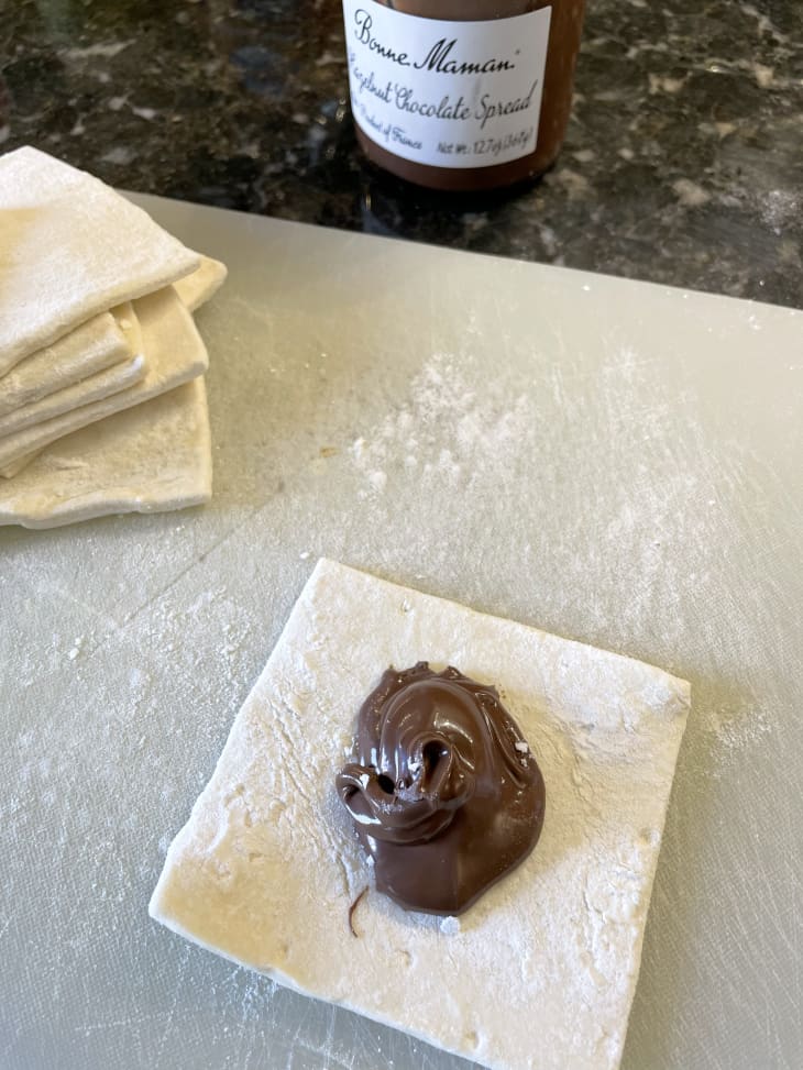 Bonne Maman Chocolate Hazelnut Spread in pastry