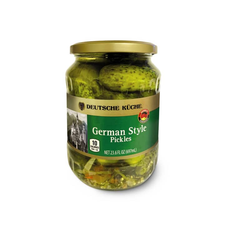 German stye pickles in packaging