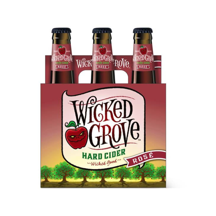 Hard cider rosè in package.