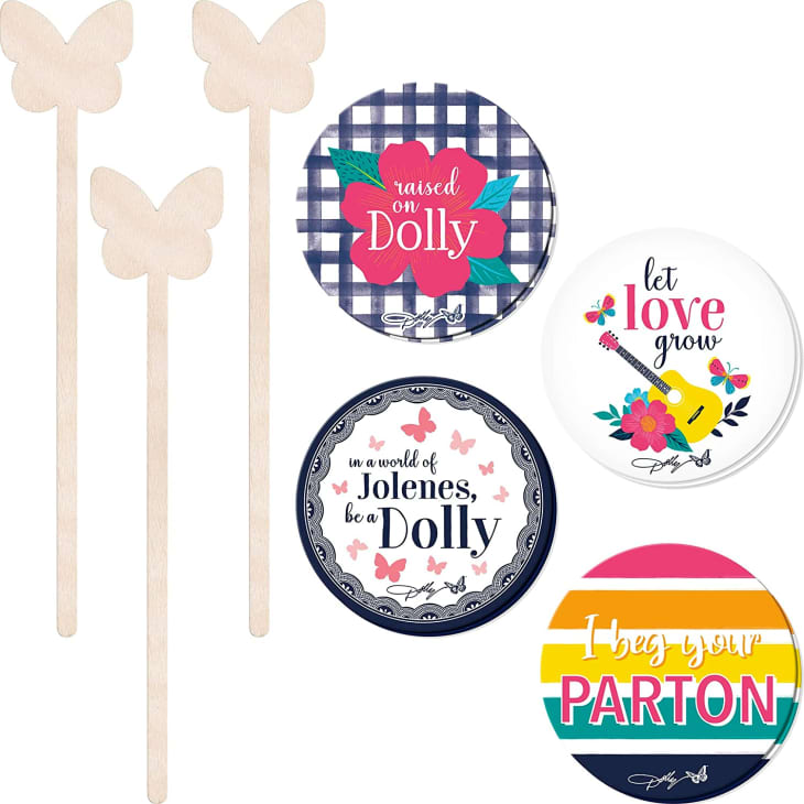 Dolly Parton Happy Hour Coasters and Drink Stirrers Kit at Amazon