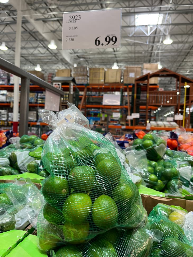 Limes in package at Costco.