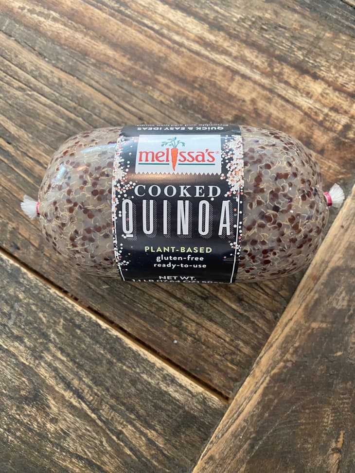 Melissa's cooked quinoa in package.