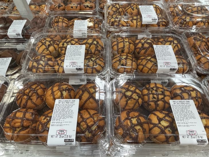 Chocolate muffins at Costco.