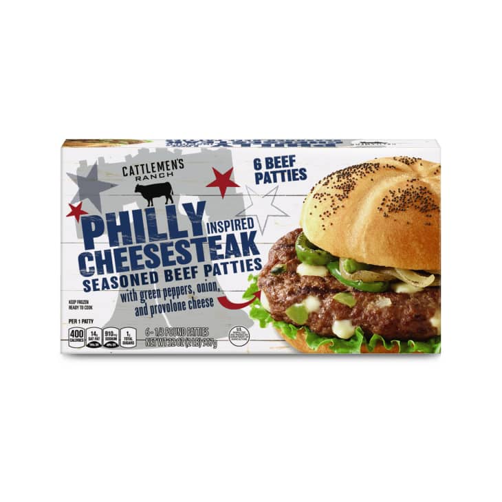 Product photo of Cattlemen's Ranch Philly Cheesesteak Seasoned Beef Patties from Aldi store