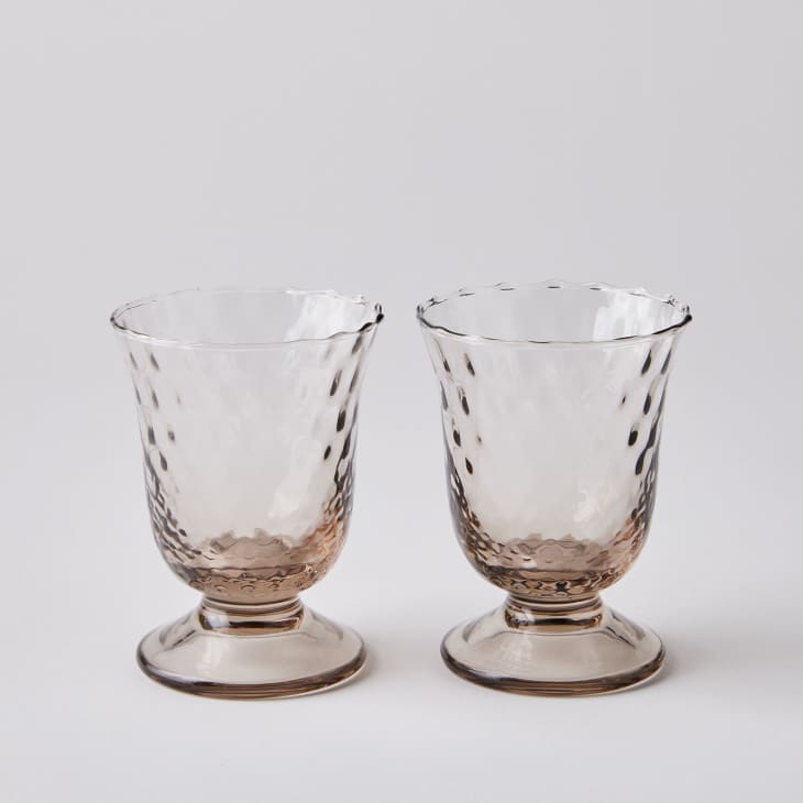Handblown Fiordaliso Textured Colored Goblets (Set of 2) at Food52