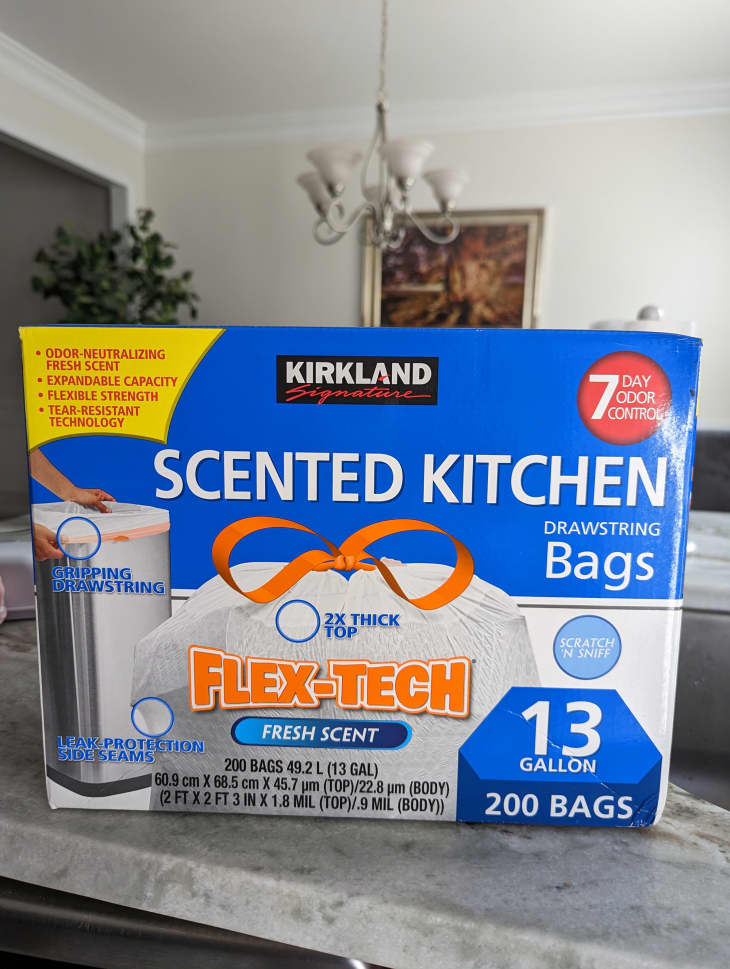 Kirkland Signature Flex-tech Drawstring Kitchen Trash Bags 13 Gallon 200  Bags Reviews 2023
