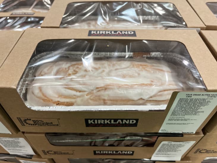 Costco pound cake in bakery section.