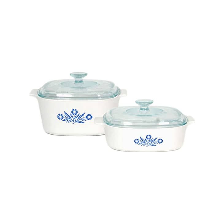 Corningware Pyroceram Blue Cornflower 4 pc. Glass Ceramic Cookware Set at Amazon