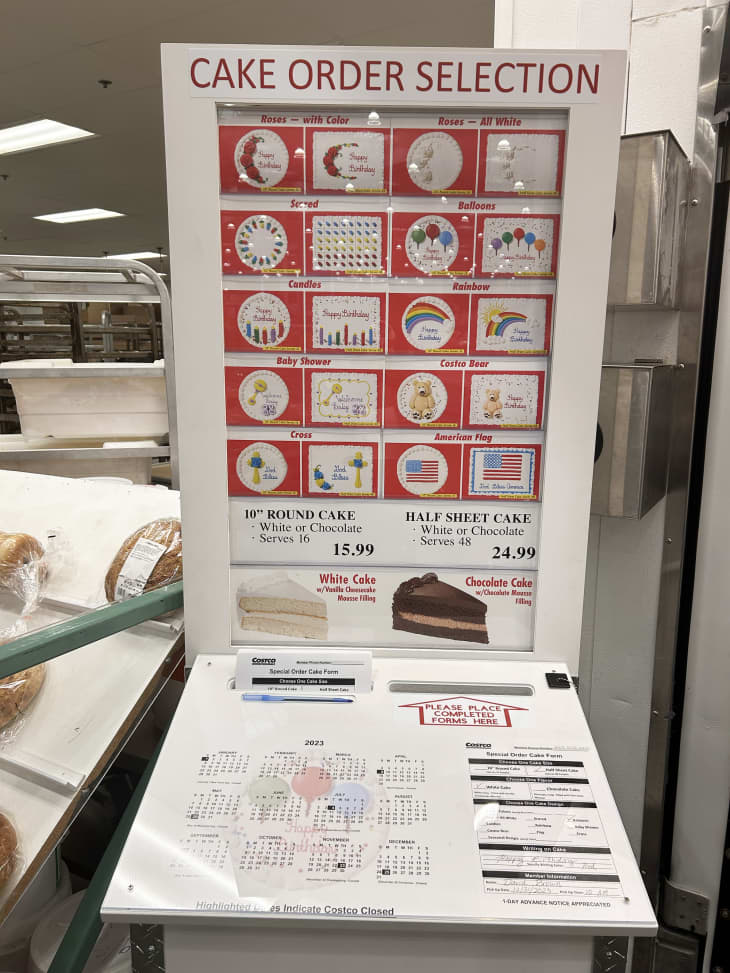costco in-store cake ordering station