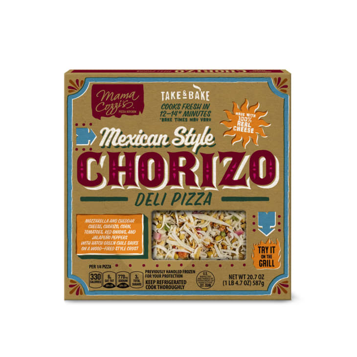 Mexican style chorizo deli pizza in package.