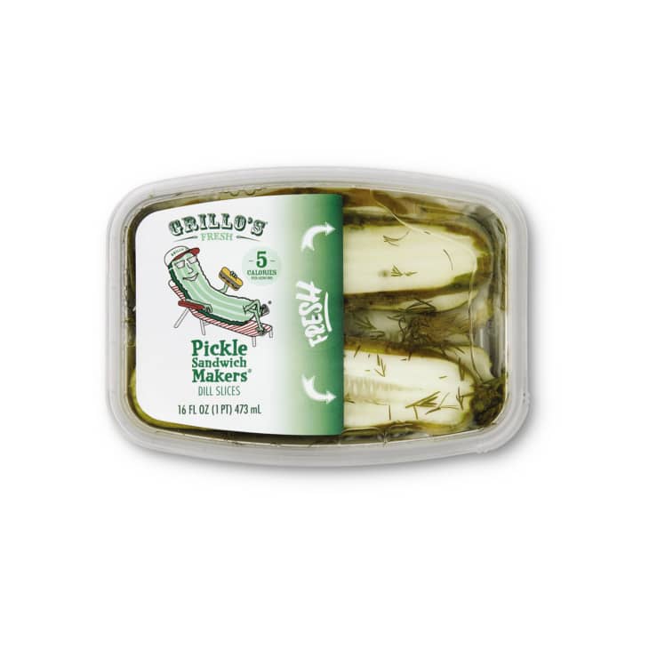 Grillo's pickles in package.