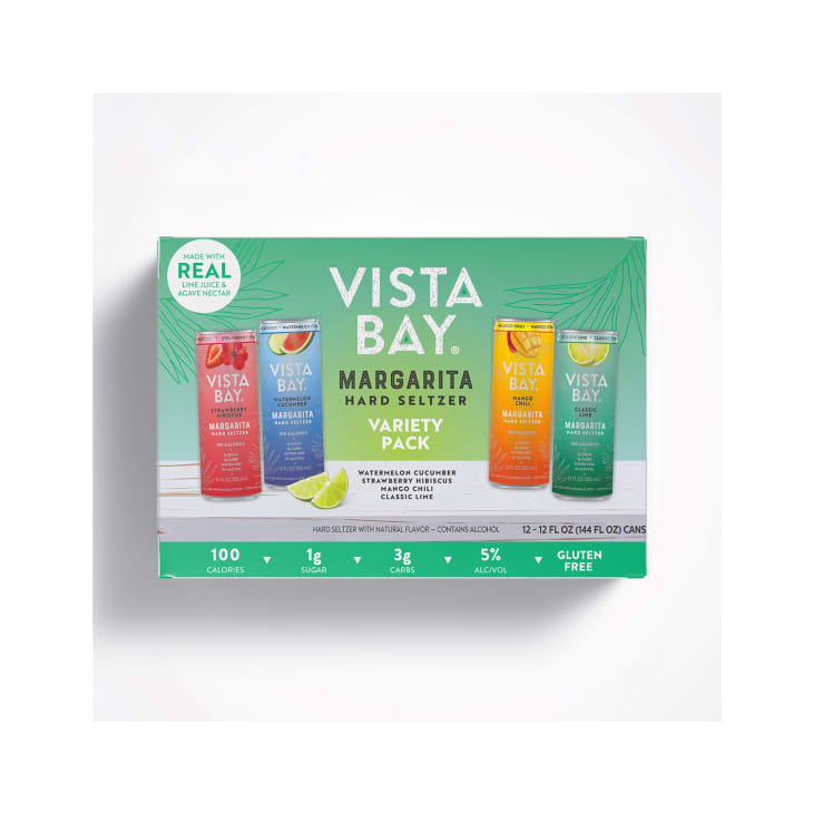 Vista Bay margarita hard seltzer in package.