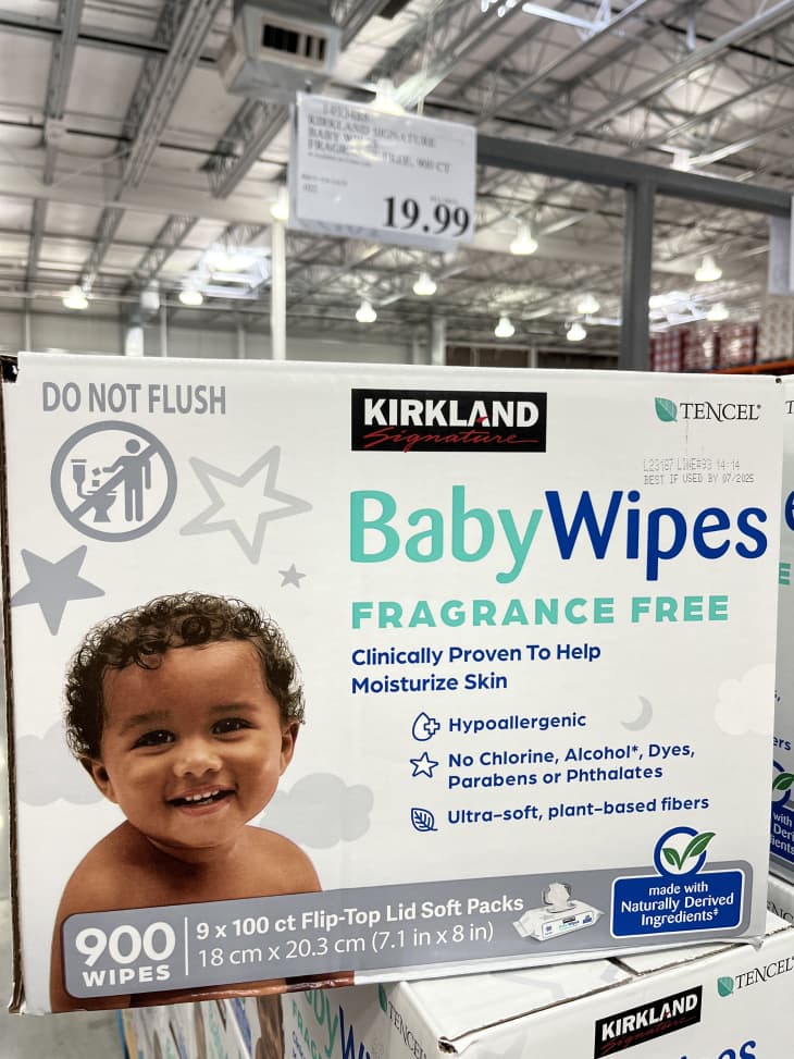 baby wipes, 900 count, kirkland