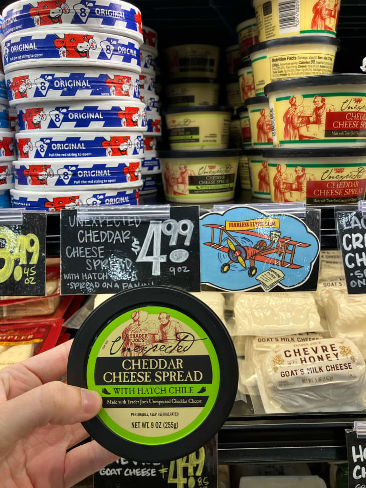 Trader Joe's cheddar cheese spread.