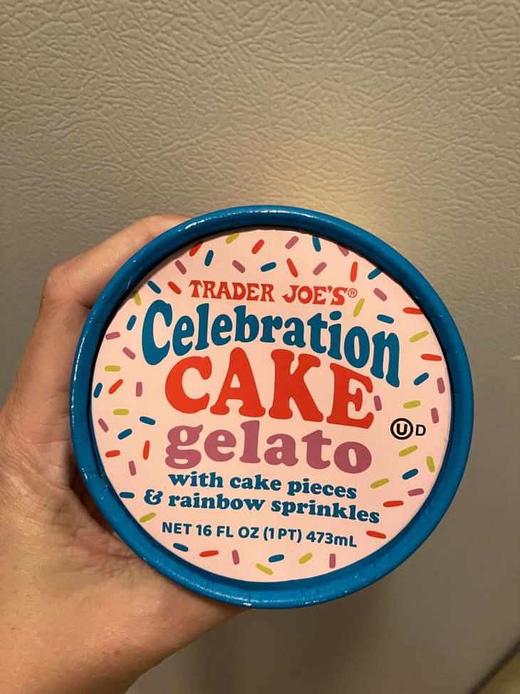 Trader Joe's celebration cake gelato.