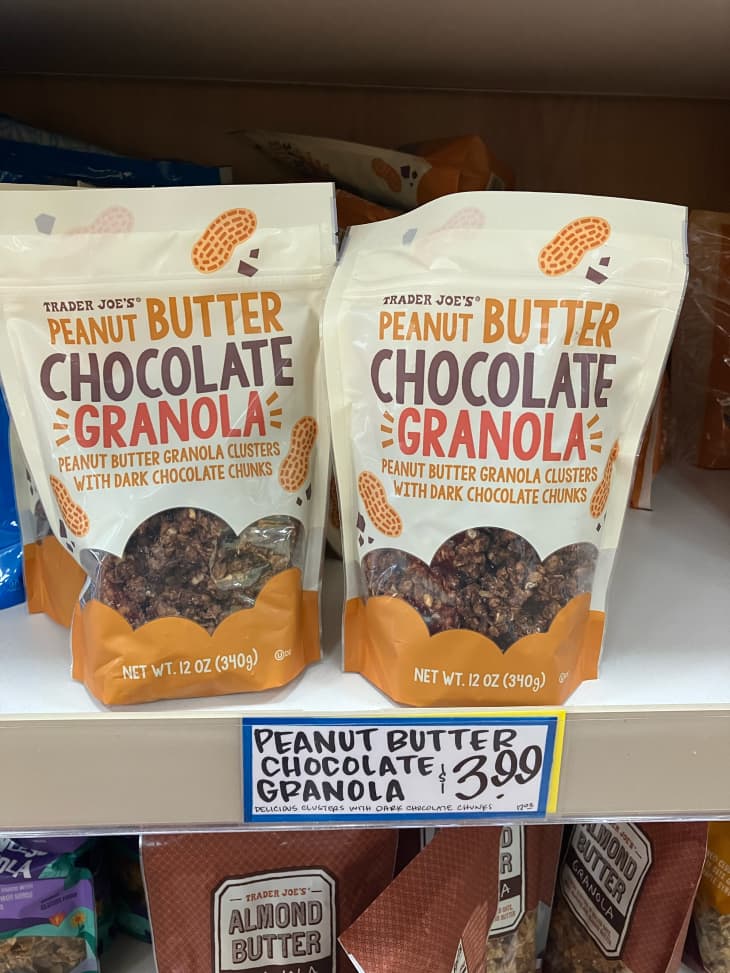 Trader Joe's peanut butter chocolate granola.