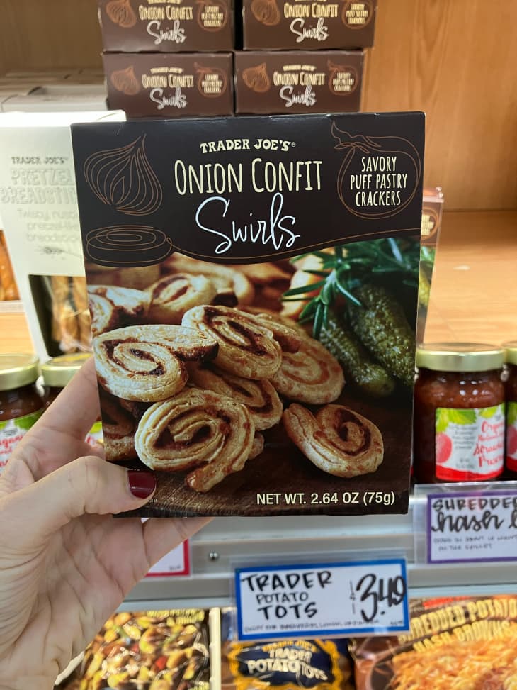 Trader Joe's onion confit swirls.