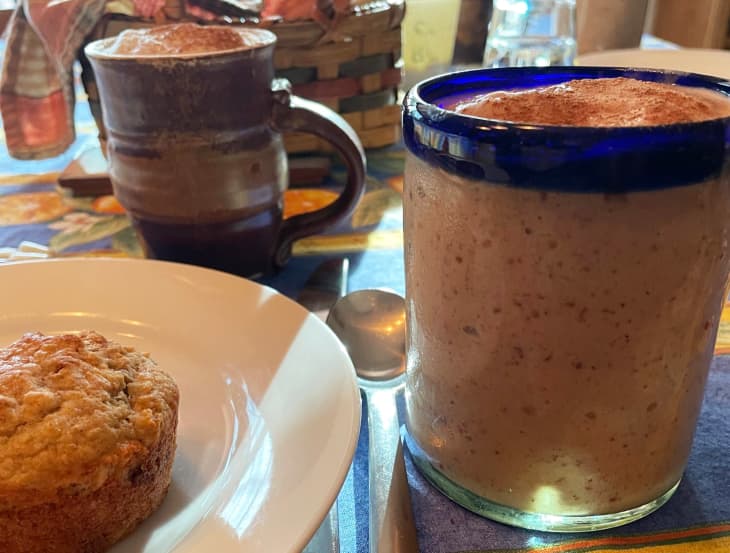 Fruit Smoothie, Oat Muffin