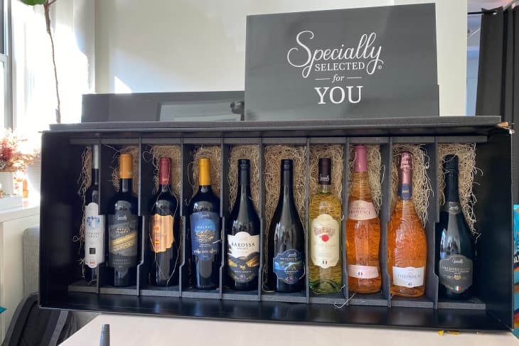 Aldi Specially Selected new wines in a display