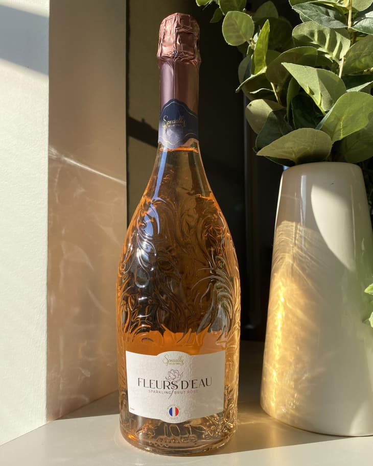 Bottle of Aldi Specially Selected Sparkling Brut Rosé (France)