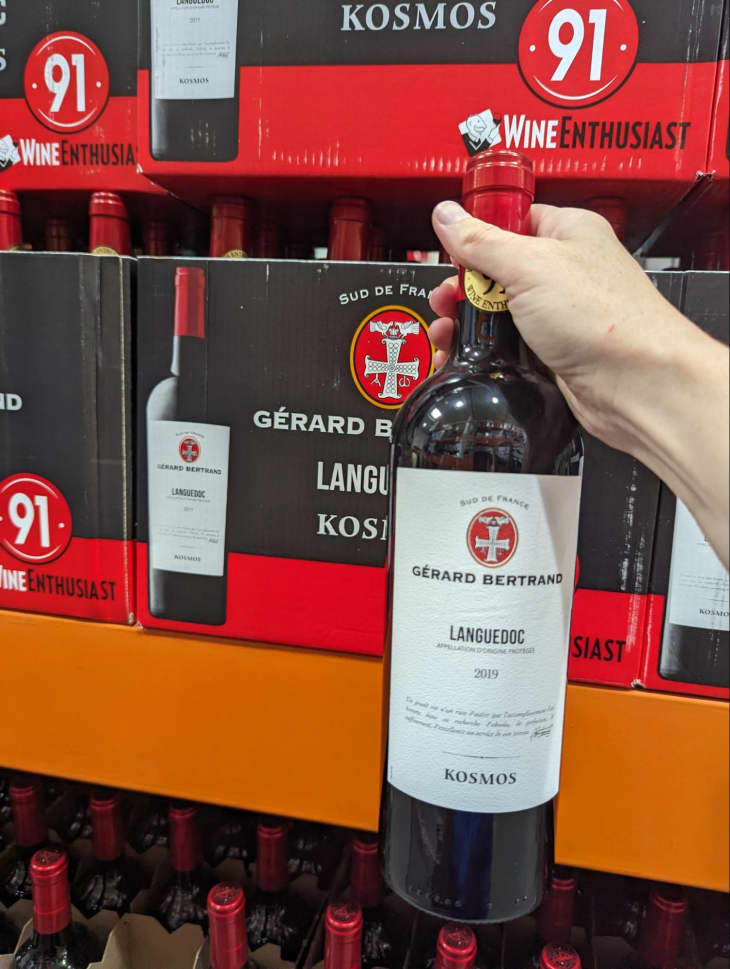 Gerard Bertrand Kosmos Languedoc Red Blend wine in Costco store
