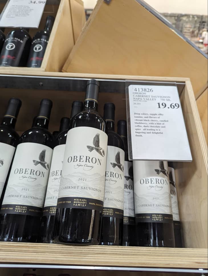 Oberon Cabernet Napa Valley wine in Costco store