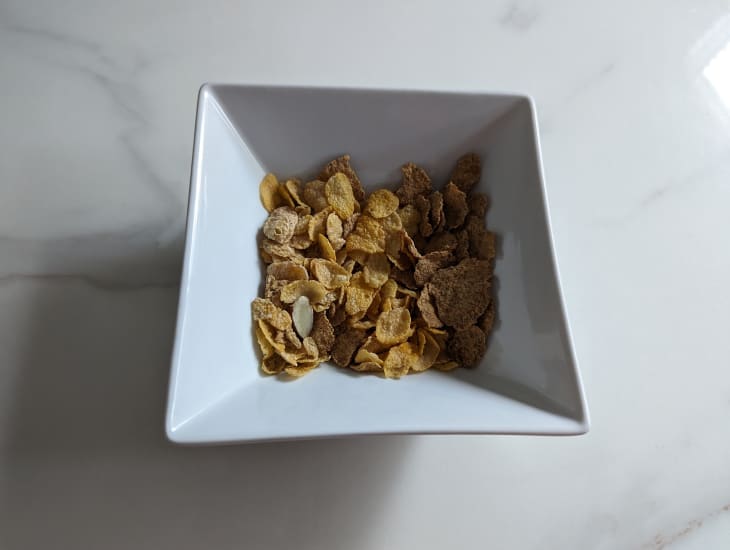 Cereal in bowl.