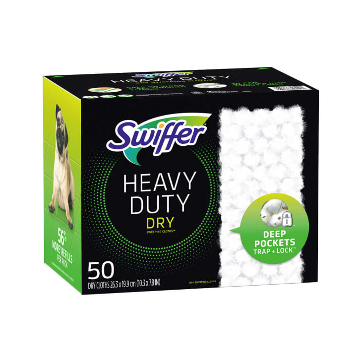 product photo of Swiffer Sweeper Heavy Duty Dry Sweeping Cloth Refills, 50-count