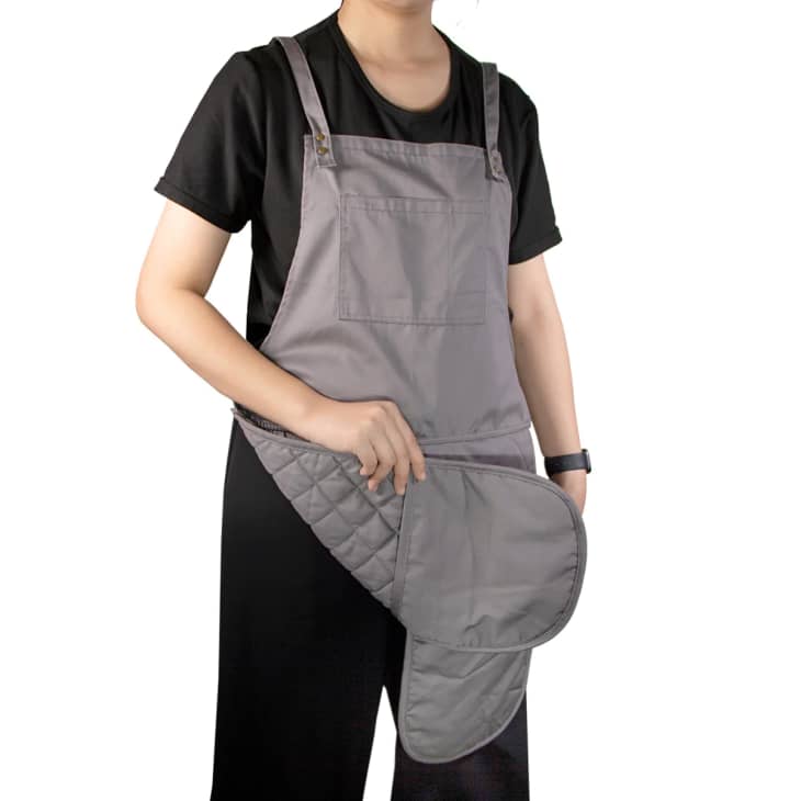 Grand Fusion Adjustable Apron with Built-in Oven Mitts at Amazon