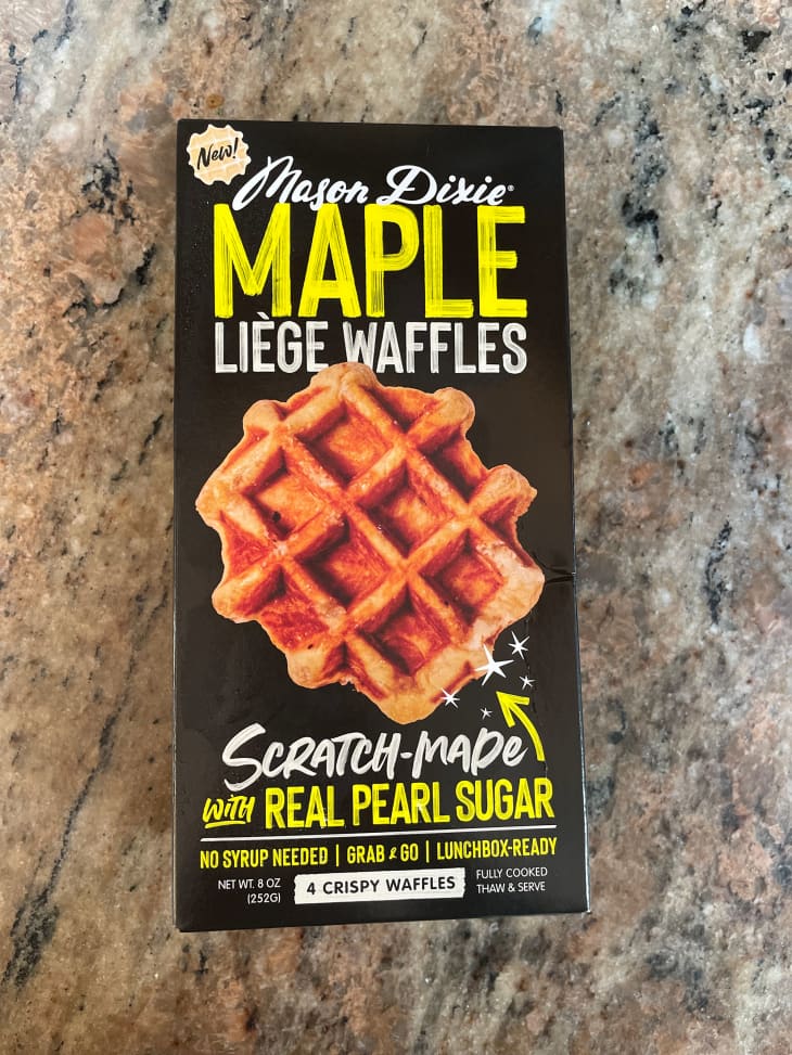 Package of Mason Dixie Maple Liege Waffles