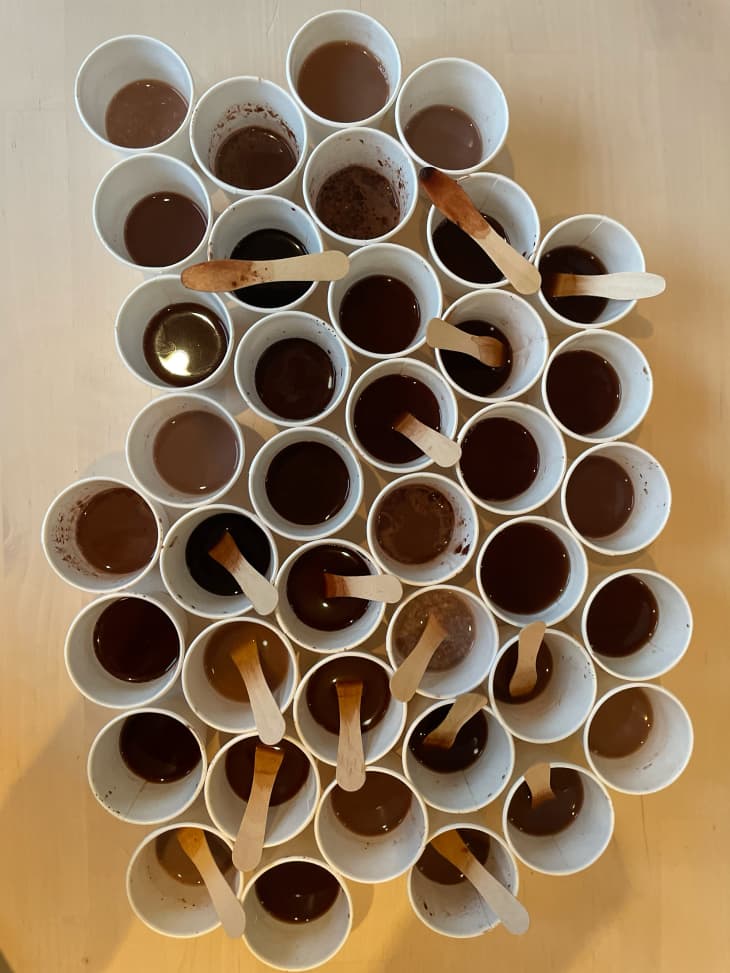 Cups after taste test.
