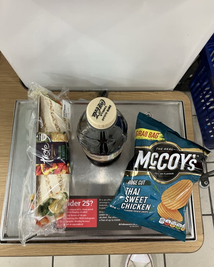 Meal deal on tray from Sainsbury's grocery in England
