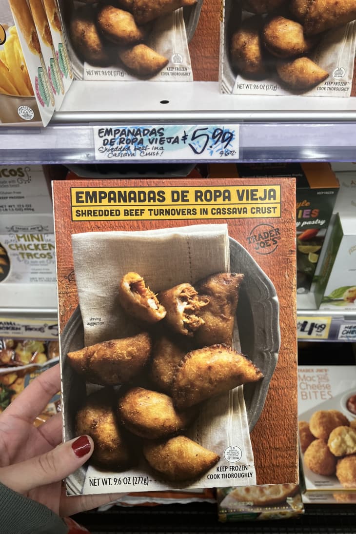 Trader Joe's Empanadas de Ropa Vieja shredded beef turnovers in cassava crust