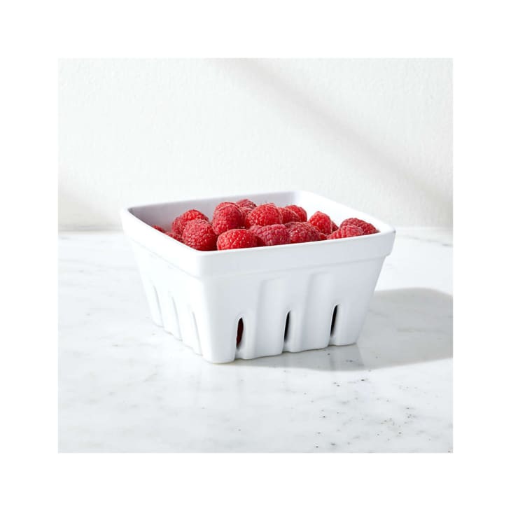 Berry Box White Colander at Crate & Barrel