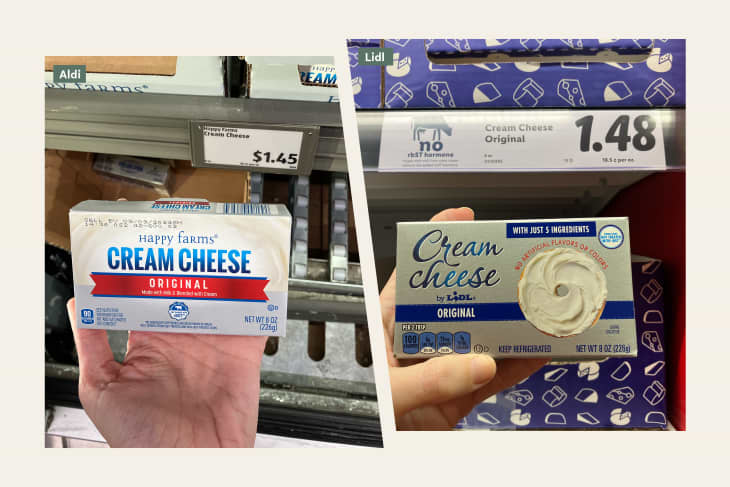 Aldi vs. Lidl cream cheese