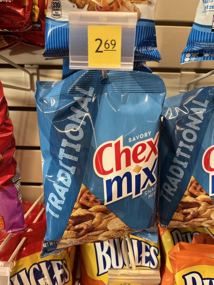 Chex-mix in a gas station.