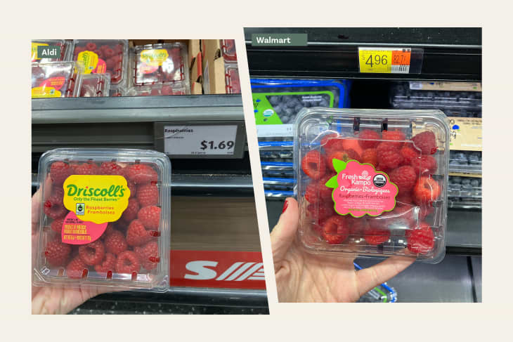 Aldi vs. Walmart raspberries.