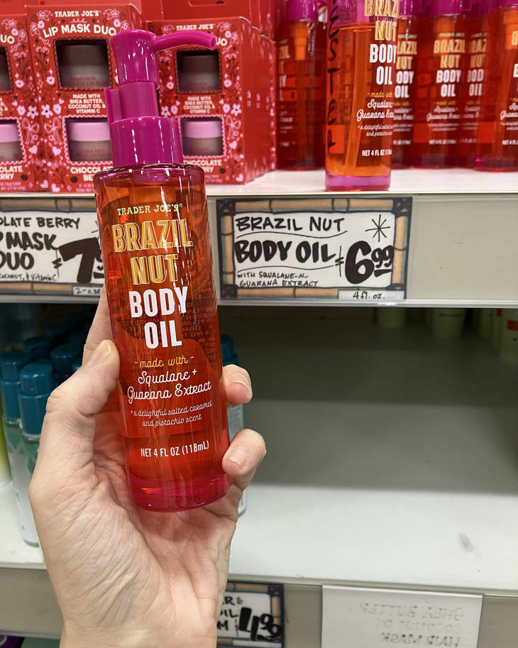 Brazil Nut Body Oil at Trader Joe's store