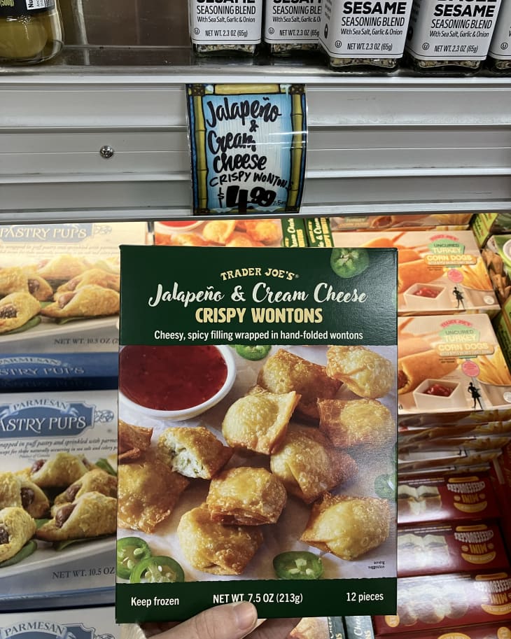 Jalapeño & Cream Cheese Crispy Wontons at Trader Joe's store