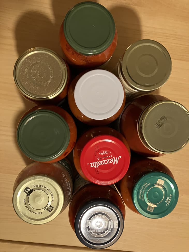 Group photo of pasta sauces.