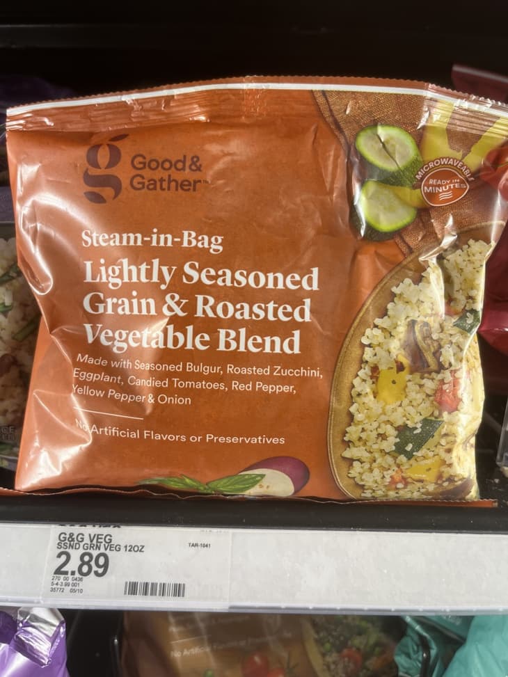 Lightly Seasoned Grain &amp; Roasted Vegetable Blend.