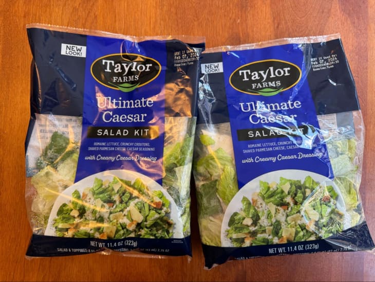Taylor Farms bagged caesar salad.