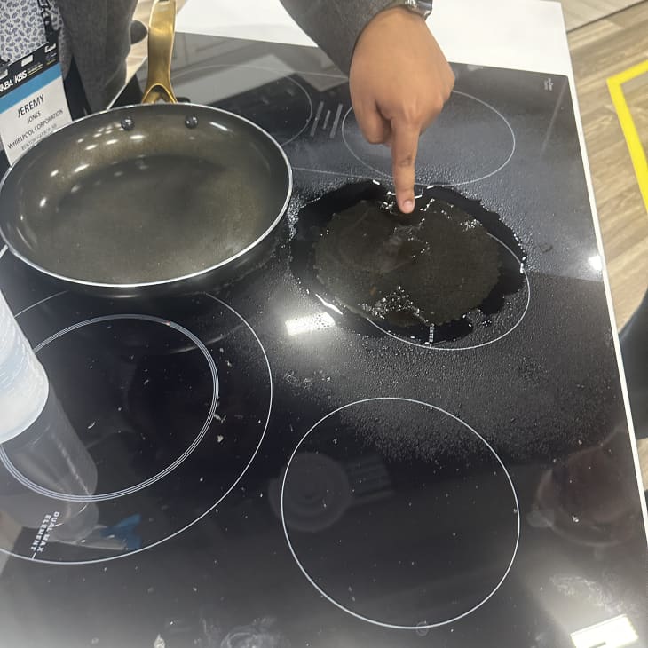 Whirlpool Wipe Clean Coating on stove