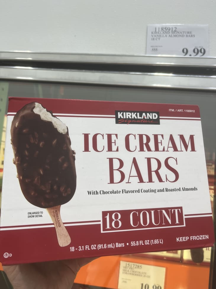 Kirkland ice cream bars.